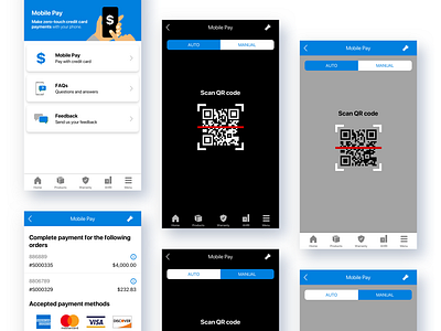 Mobile Pay feature user flow