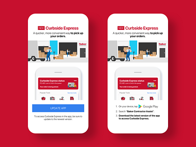Curbside Express push notifications android interaction design ios marketing mobile mobile app mobile app design sketch app uiux user experience user interface