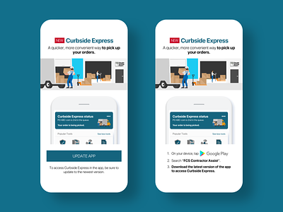 Curbside Express push notifications android interaction design ios marketing mobile mobile app mobile app design sketch app uiux user experience user interface