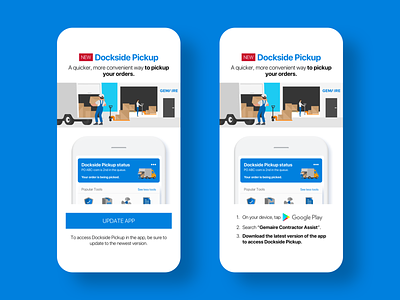Dockside Pickup push notifications android interaction design ios marketing mobile mobile app mobile app design sketch app uiux user experience user interface