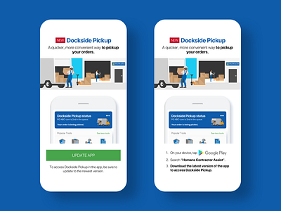 Dockside Pickup push notifications android interaction design ios marketing mobile mobile app mobile app design sketch app uiux user experience user interface