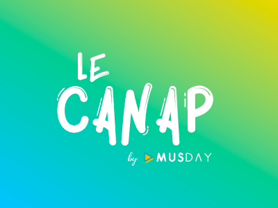 Le canap by musday - Logo gradient logo musday music