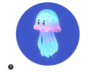 Jellyfish art direction character cute illustration