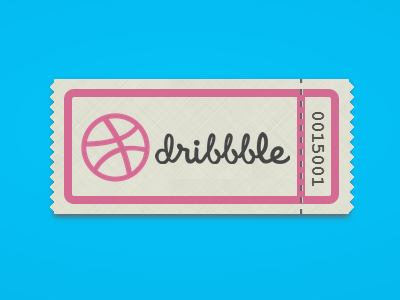 Dribbble Ticket CSS