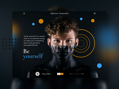 photographer portfolio art circles design diseño web landing landing page man play ui uidesign ux uxdesign uxui webdesig