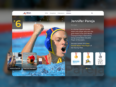 water polo landing design aquatic design landing landing page player ui uidesign ux uxdesign uxui water polo webdesign