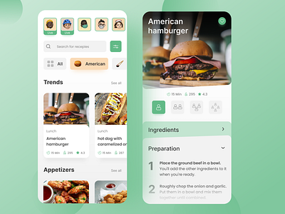 recipe app design