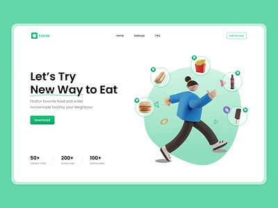 Fomie Landing Page - Hero Section