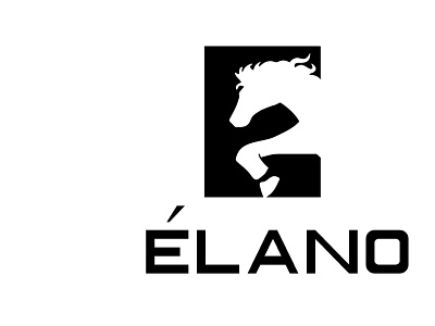 ELANO LOGO 2 branding design hourse logo minimal modern logo simple simple logo