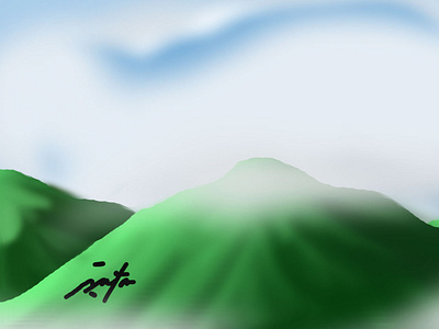 art digital of mountain