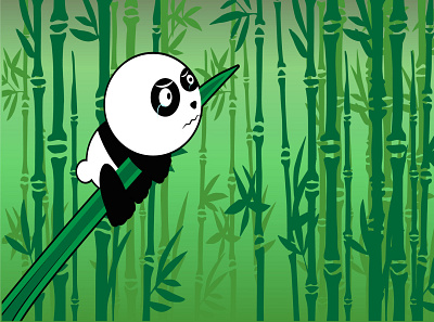 sad panda design illustration illustrator panda pandas vector
