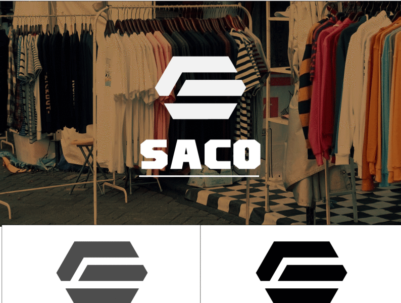 cloths logo " SaCo" branding clean cloths design logo minimal modern logo simple simple logo