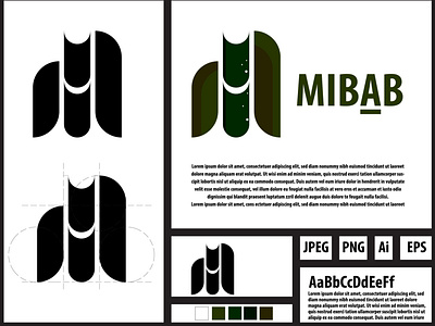 MIBAB LOGO branding design logo minimal modern logo simple simple logo