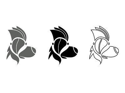 dog nad bird logo - pets store logo branding design icon logo logo design minimal modern logo simple simple logo vector