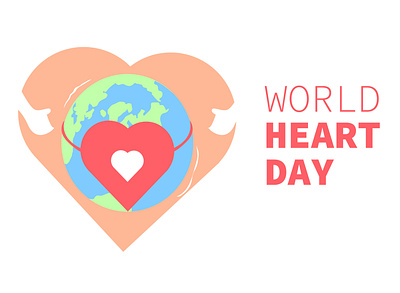 WORLD HEART DAY - FLAT DESIGN design flat design illustration illustrations simple ui vector