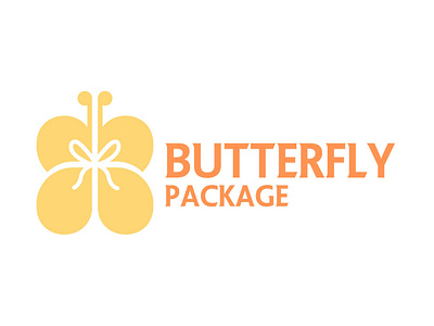 butterfly package logo branding design flat design logo minimal modern logo simple simple logo ui vector