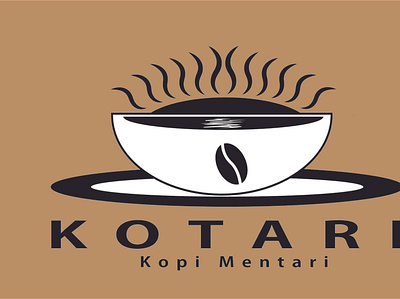 kotari branding coffee coffee shop design flat design illustration logo minimal modern logo simple simple logo