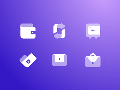 Duotone Financial Icon Set duotone iconography icons design icons pack icons set