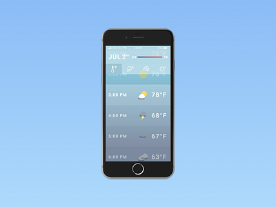 Daily UI - Weather UI daily ui challenge design ui vector weather