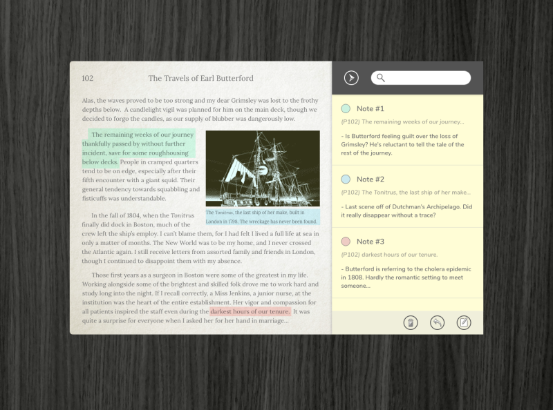 Daily UI - Notes Widget by Scott Oliveri on Dribbble