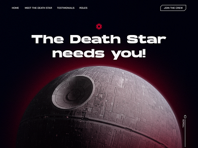 Star Wars Website - Death Star Recruiting