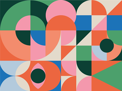 abstract flat illustration logo web