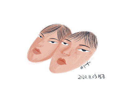 Two Me illustration 女孩