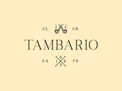 TAMBARIO alcoholic clean design creative logo graphic design logo brand mark logo concept logo design logo design branding logo icon logo identity logo mark logotype minimalist logo tobacco unique logo vintage logo