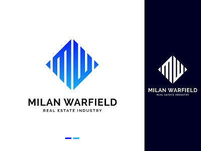 Milan warfield apps logo bussiness logo clean design colorful logo corporate identity creative logo graphic design letter m letter w logo branding design logo design logos minimalist logo modern logo real estate logo unique logo