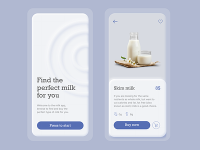 Milk App Concept