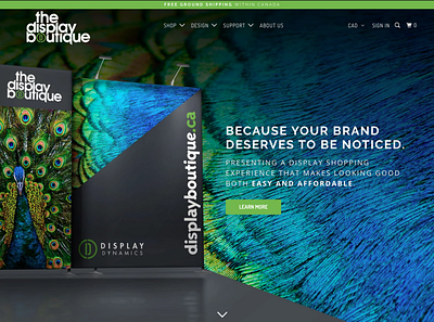 Display Boutique advertising branding concept design typography ux web