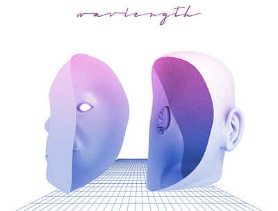 "WAVLENGTH" - Bo-Real Album album art album artwork album cover branding concept cover art logo typography vector