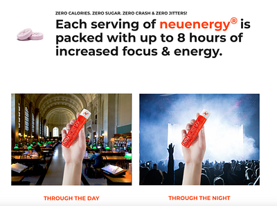 Neuenergy E-Commerce Site branding landing page typography ui ux web