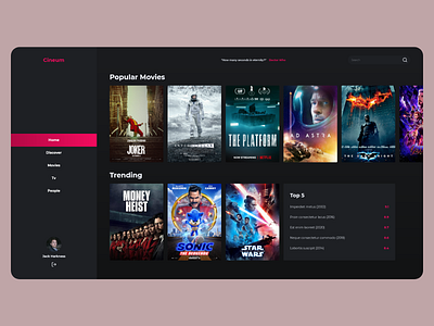 Movie Database App - Home Page