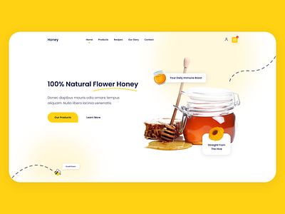 Honey Landing Page beekeeping honey honeybee landing page ui ux