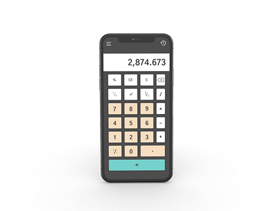 #DailyUI - Calculator App app design figma minimal ui ux