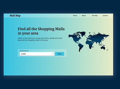 RandomUI Challenge - Mall Map design figma minimal ui ux web