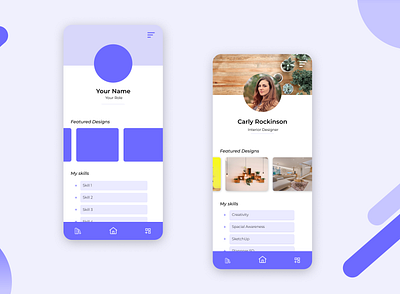 Daily UI 006 - User Profile Design Challenge app design figma minimal palette ui ux