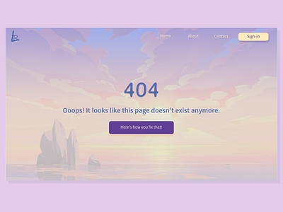 Daily UI 008 - 404 Page design figma minimal ui ux web