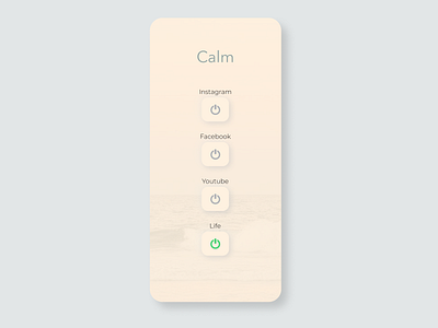 Calm app design figma minimal ui ux