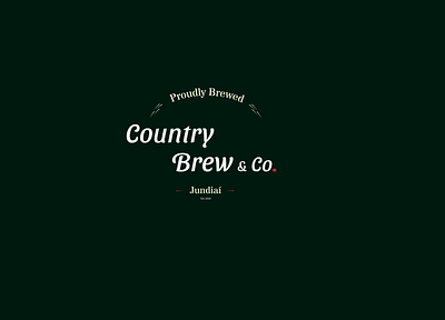 Country Brew & Co logo branding illustration logo logo design minimal