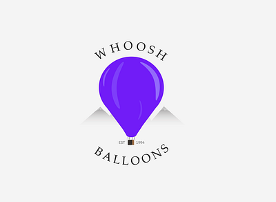 Logo Design Challenge #2 - Whoosh adobe adobeillustator balloon branding design icon illustration logo logodesign minimal palette typography ui website