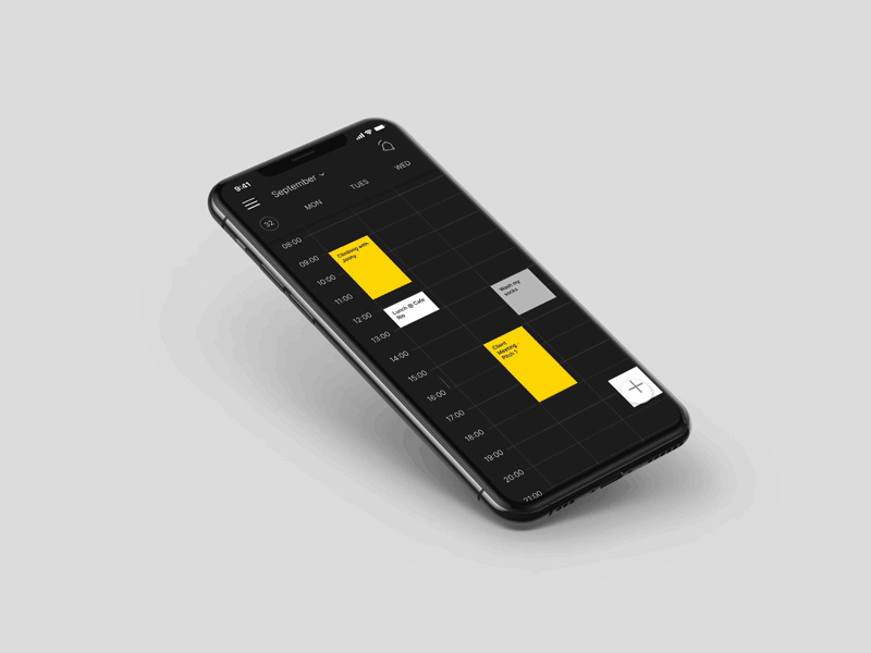 Calendar design mobile ui ux