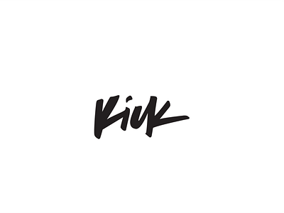 Kick branding design graphic design logo typography