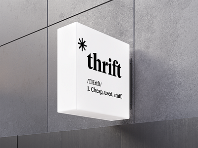 Thrift Logo branding graphic design logo