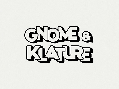 Gnome & Klature | Logo Design adobe illustrator custom typography dj logo design music typography