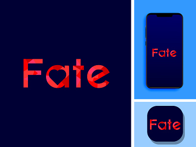 Fate app branding design flat icon illustration illustrator logo minimal vector