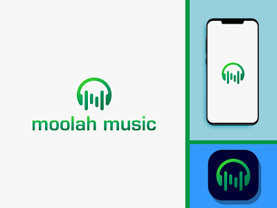 moolah music app design icon logo