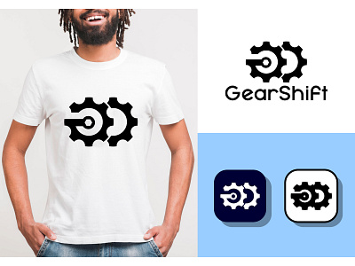 GearShift app branding design flat graphic design icon logo minimal typography