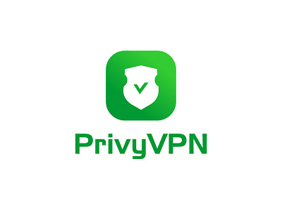 PrivyVPN app branding design flat graphic design icon logo minimal typography vector vpn vpn logo